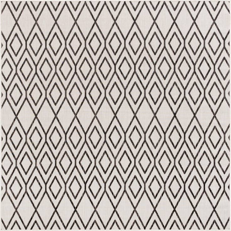 Detail image of 7' 10 x 7' 10 Easy-Clean Jill Zarin Turks and Caicos Indoor / Outdoor Square Rug