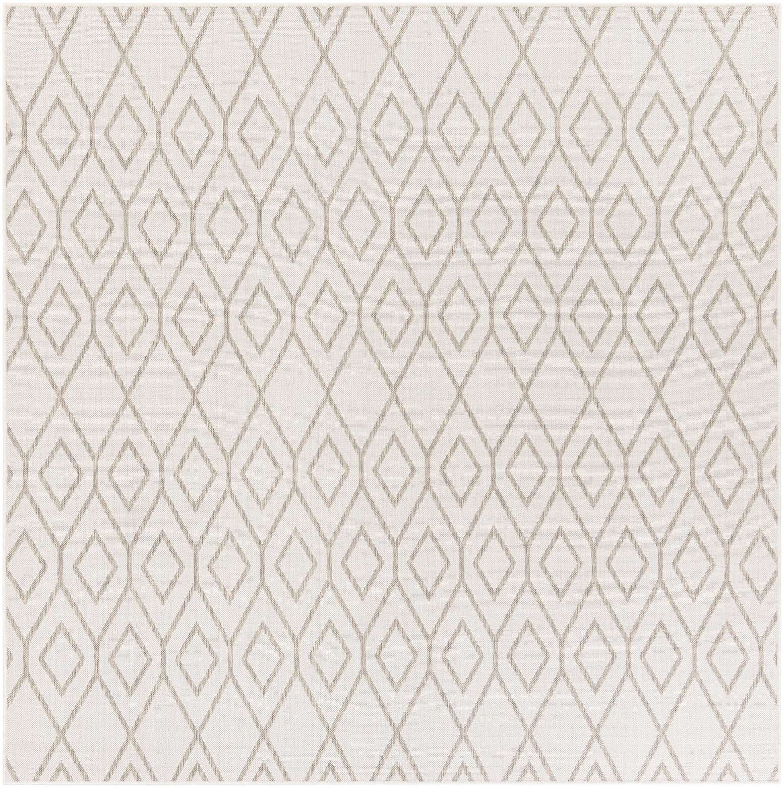 7' 10 x 7' 10 Easy-Clean Jill Zarin Indoor / Outdoor Square Rug