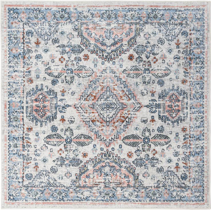 Detail image of 5' 3 x 5' 3 Kamala Washable Square Rug
