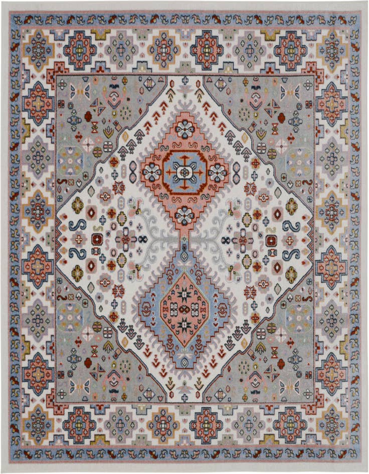 Detail image of 7' 10 x 7' 10 Kamala Washable Square Rug