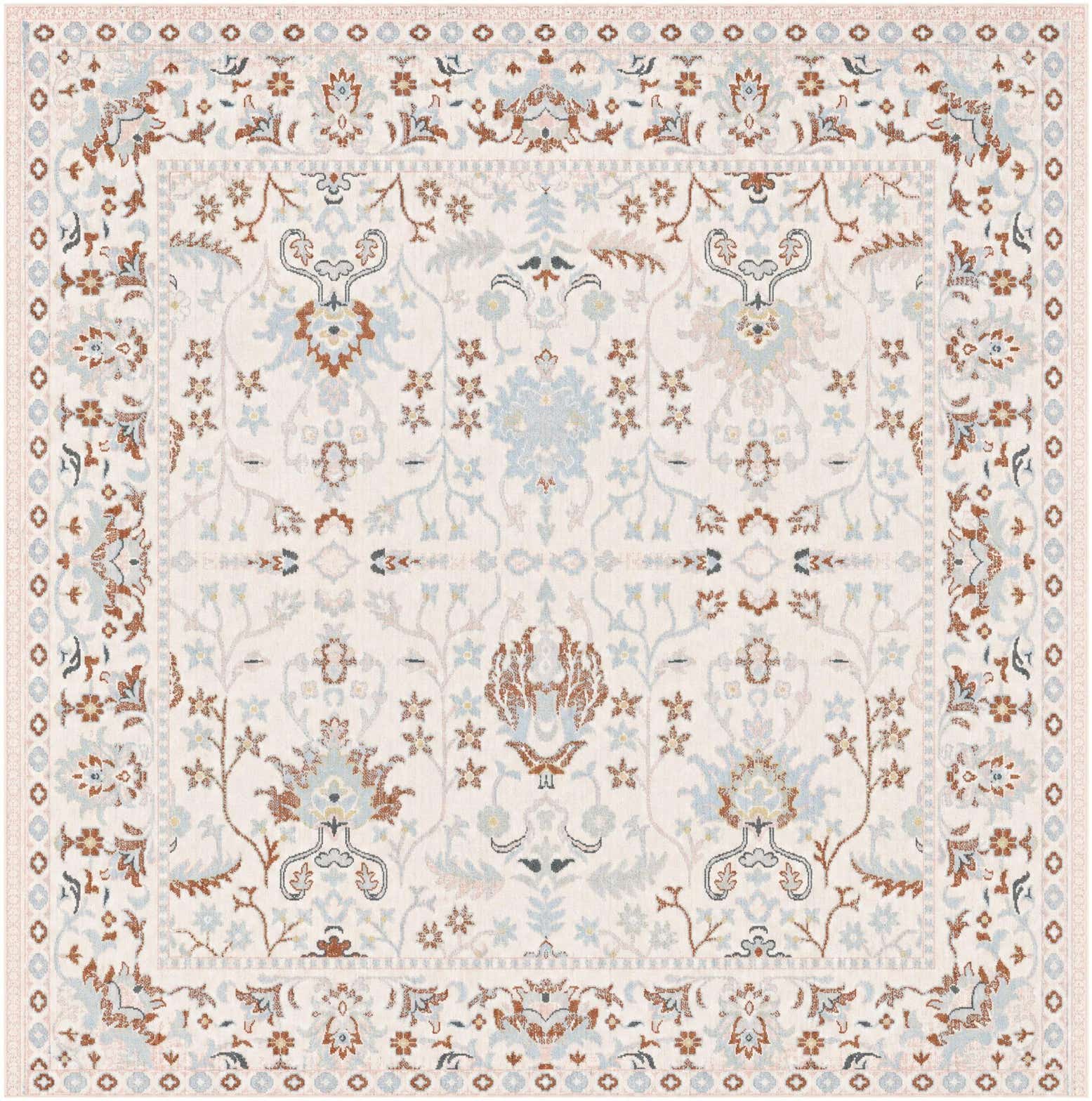 7' 10 x 7' 10 Kamala Washable Square Rug