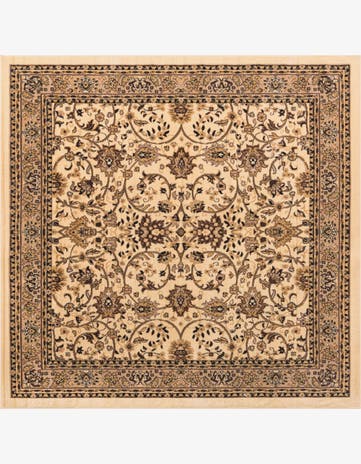7' 10 x 7' 10 Kashan Design Square Rug