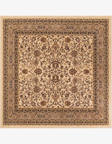 10' x 10' Kashan Design Square Rug
