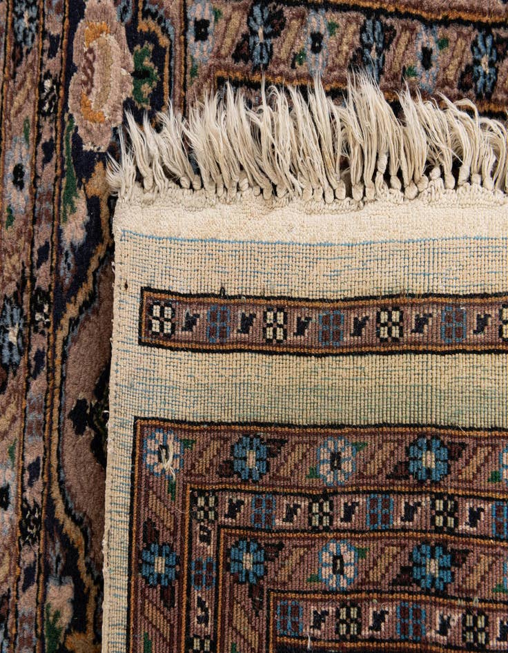 Detail image of 2' 11 x 3'  Hand Knotted Kashmir Oriental Square Rug