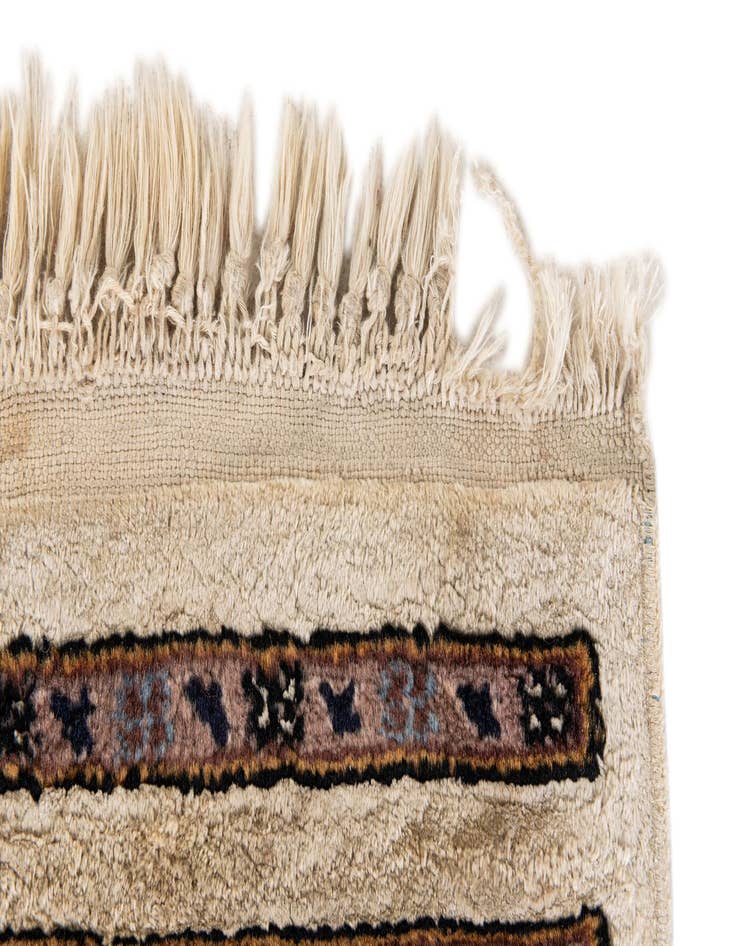 Detail image of 2' 11 x 3'  Hand Knotted Kashmir Oriental Square Rug