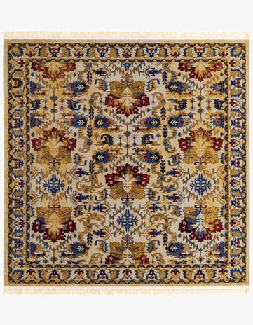 Ivory Kennedy Square Rug