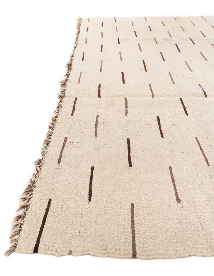 Detail image of 7' 9 x 8' 10 Hand Woven Kilim Dhurrie Wool Square Rug