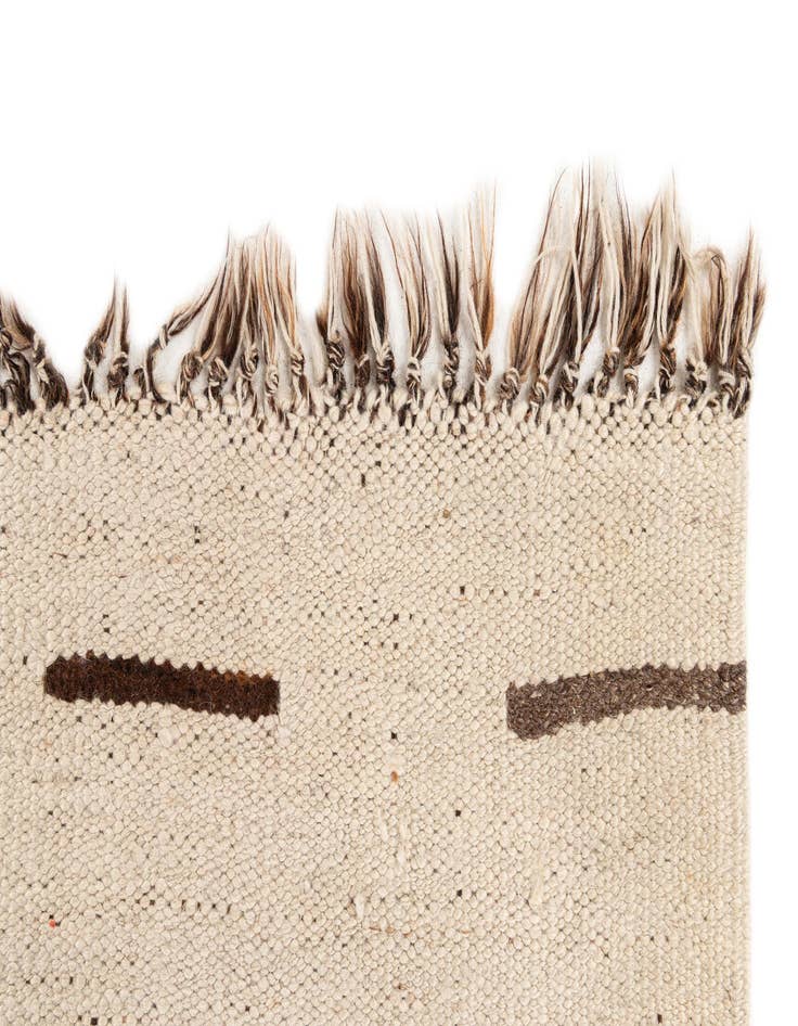 Detail image of 7' 9 x 8' 10 Hand Woven Kilim Dhurrie Wool Square Rug