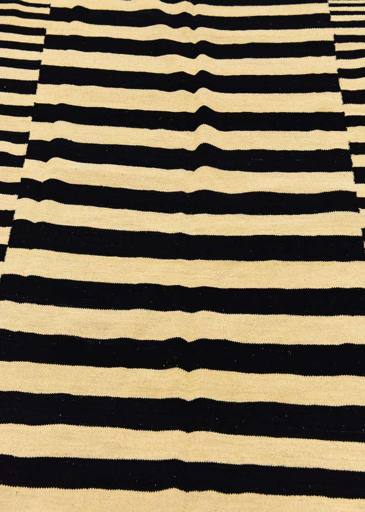 6' x 7' 7 Hand Woven Kilim Modern Wool Square Rug