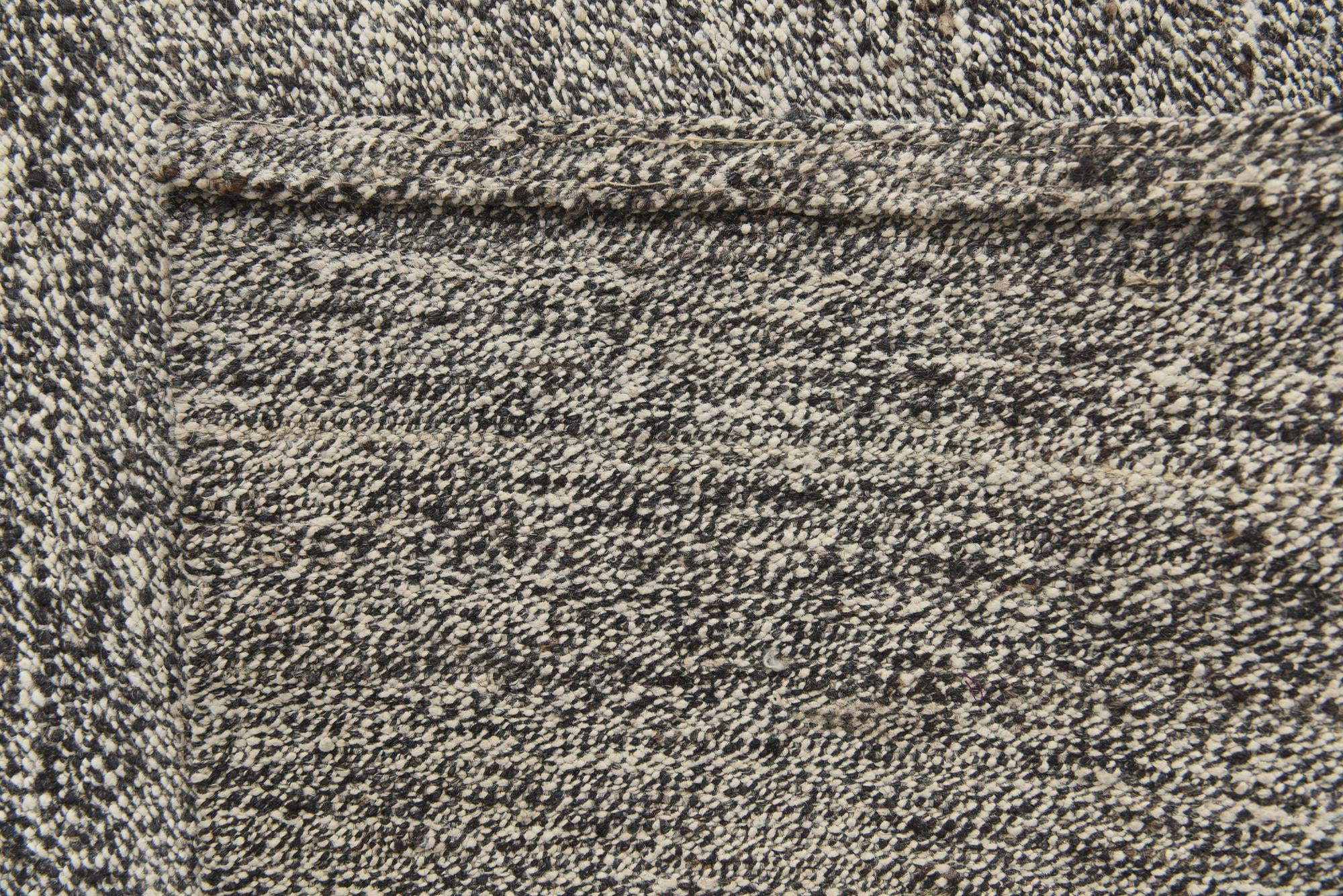 6' 4 x 6' 10 Hand Woven Kilim Modern Wool Square Rug