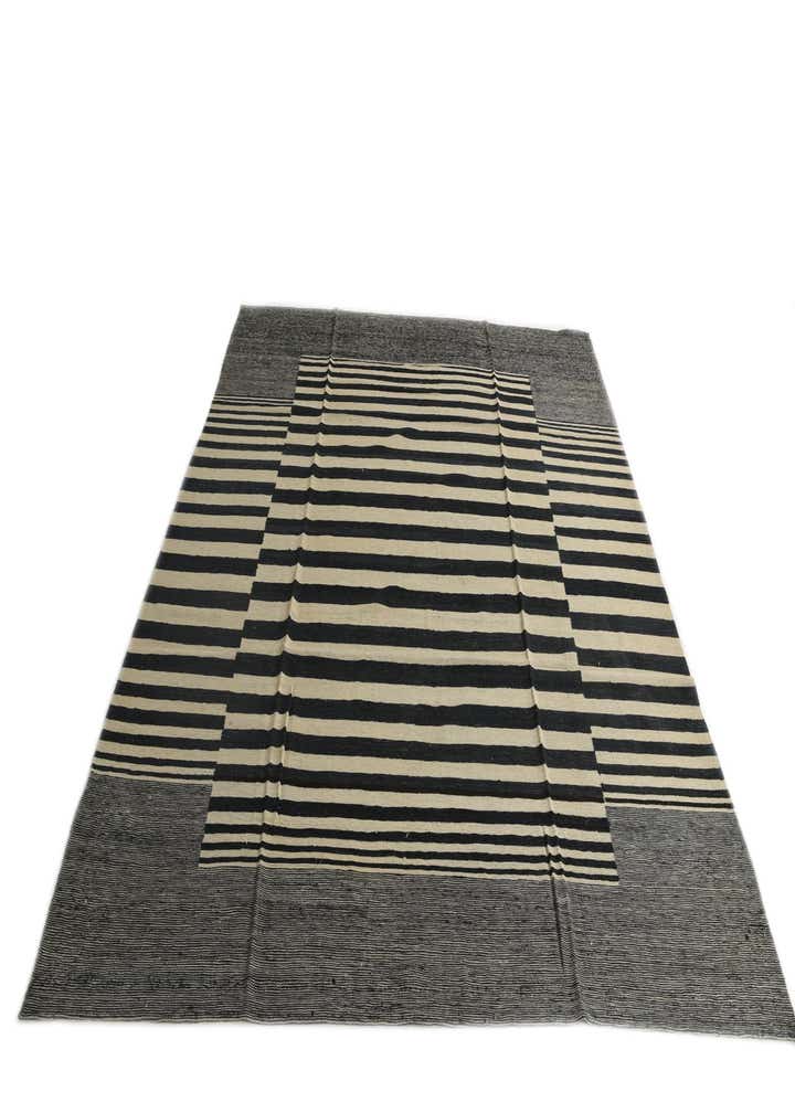 8' 9 x 9' 6 Hand Woven Kilim Modern Wool Square Rug