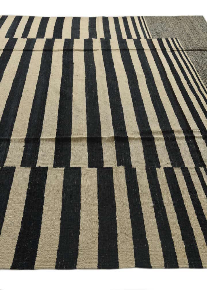 8' 9 x 9' 6 Hand Woven Kilim Modern Wool Square Rug
