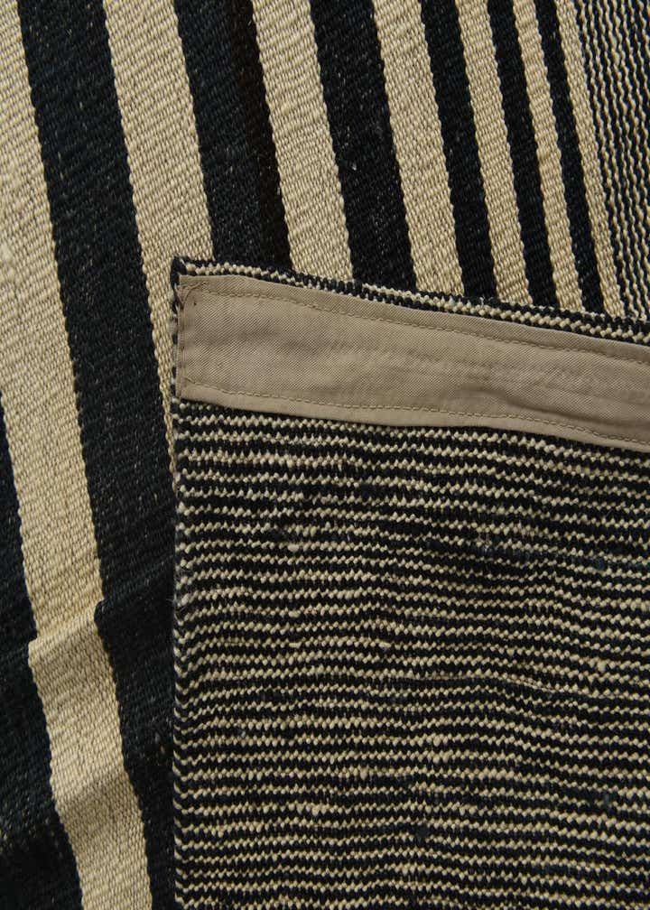 8' 9 x 9' 6 Hand Woven Kilim Modern Wool Square Rug