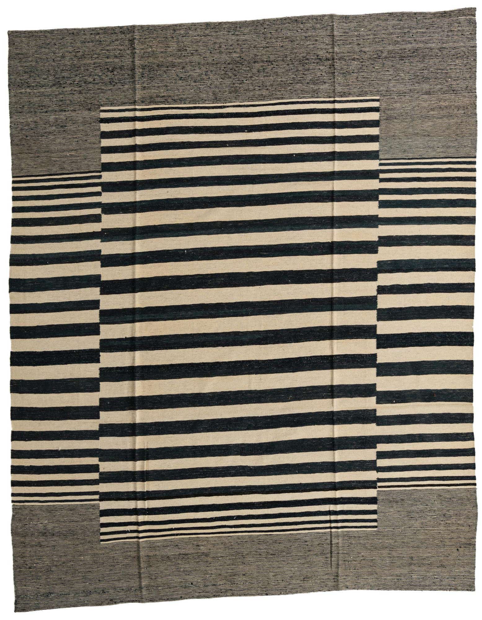 8' 9 x 9' 6 Hand Woven Kilim Modern Wool Square Rug