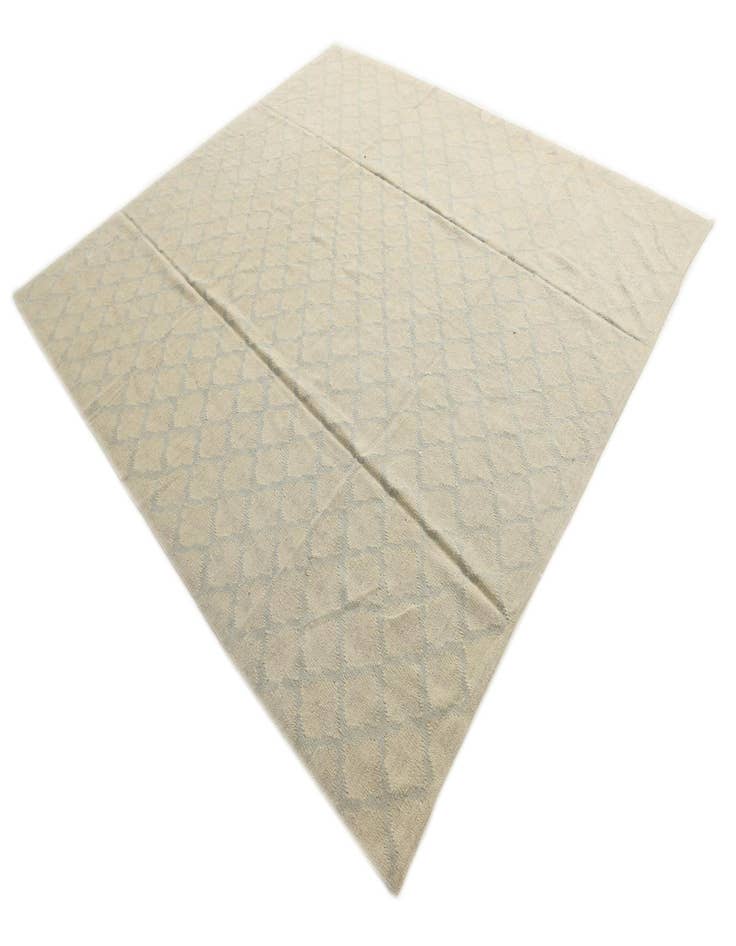 Detail image of 8' 10 x 9' 5 Hand Woven Kilim Modern Wool Square Rug