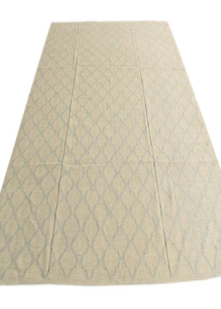 8' 10 x 9' 5 Hand Woven Kilim Modern Wool Square Rug