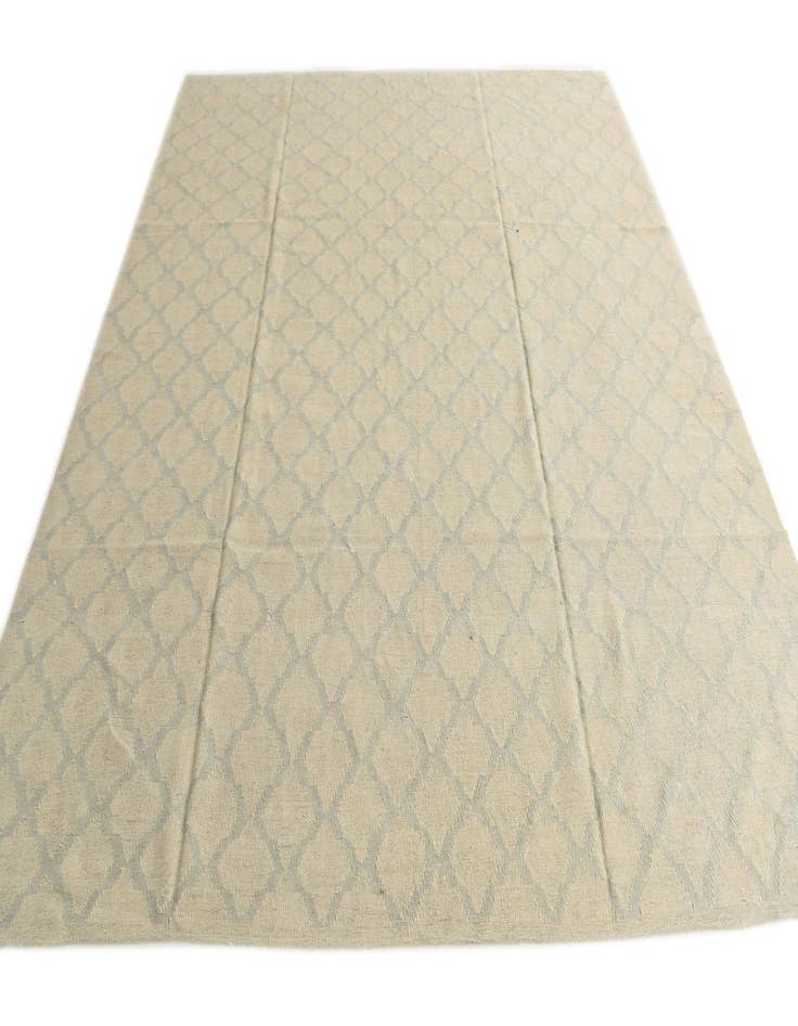 Detail image of 8' 10 x 9' 5 Hand Woven Kilim Modern Wool Square Rug