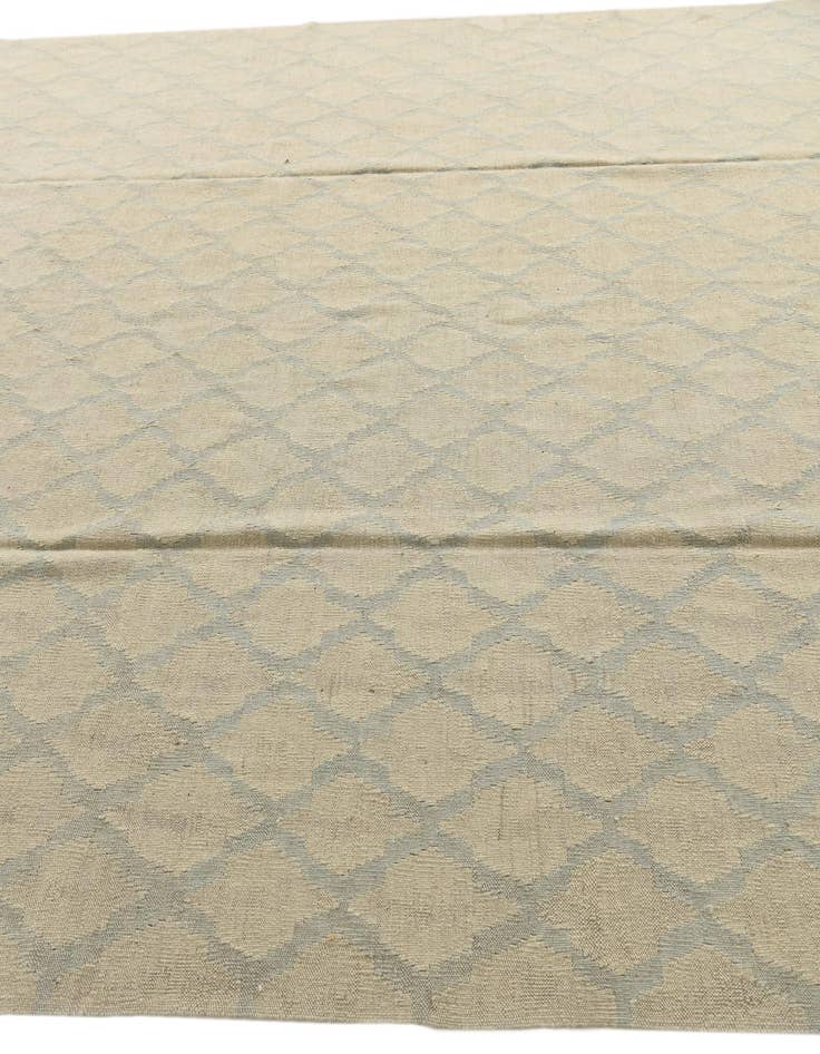 Detail image of 8' 10 x 9' 5 Hand Woven Kilim Modern Wool Square Rug