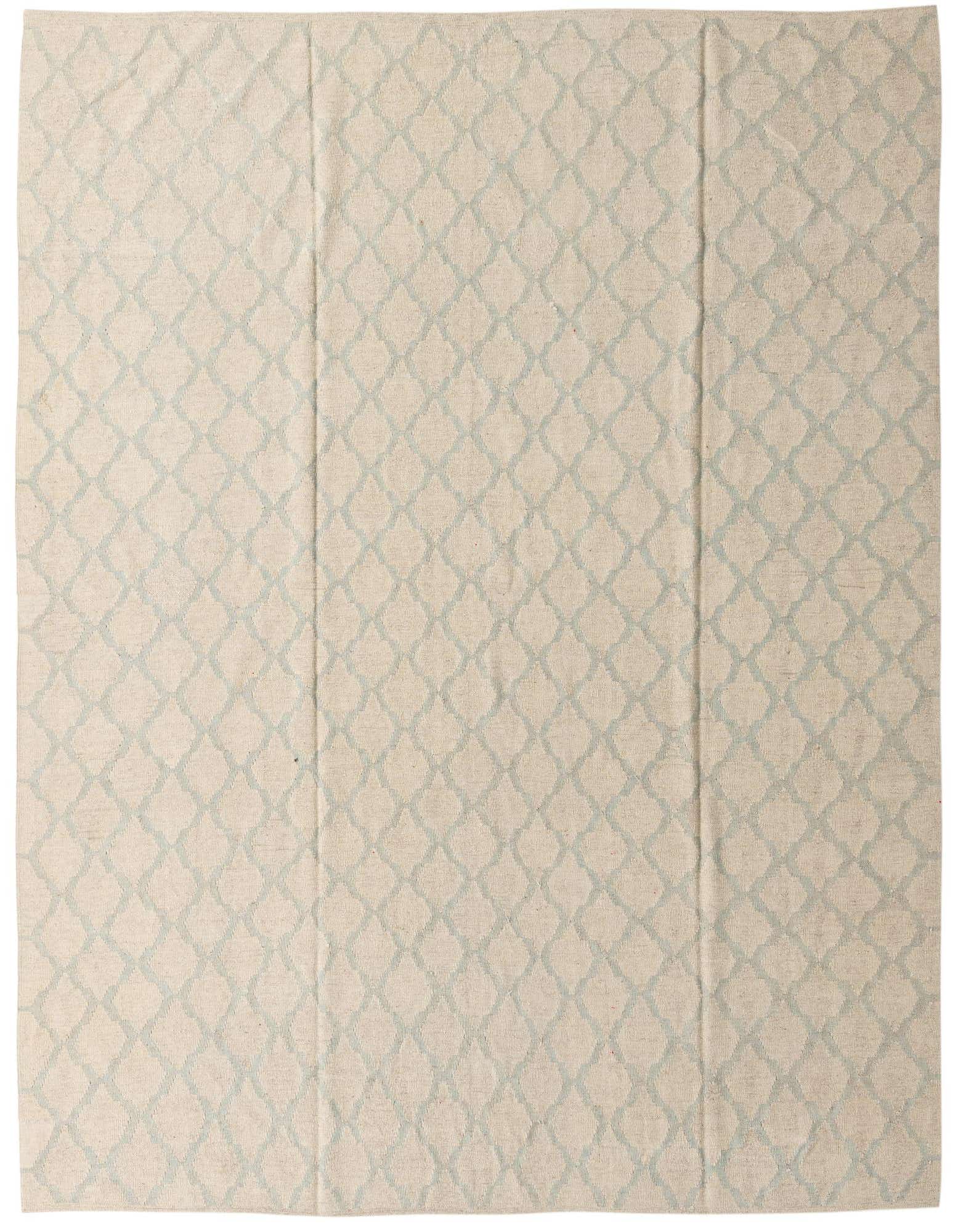 8' 10 x 9' 5 Hand Woven Kilim Modern Wool Square Rug