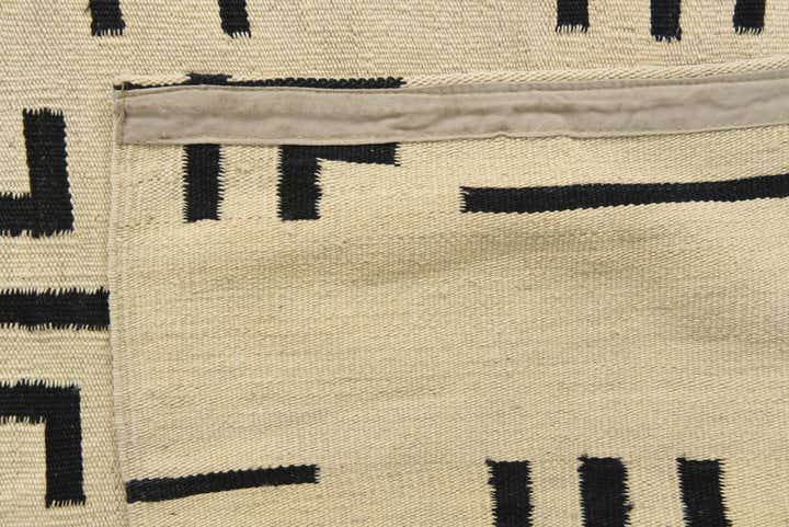 5' 3 x 6' 6 Hand Woven Kilim Modern Wool Square Rug