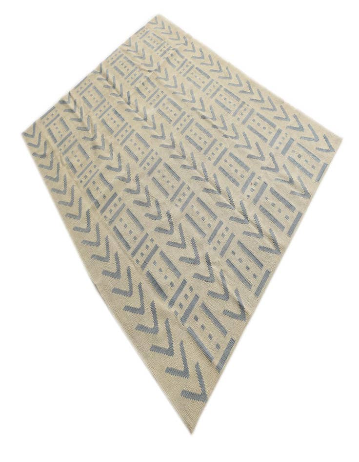 Detail image of 5' 3 x 6' 4  Hand Woven Kilim Modern Wool Square Rug