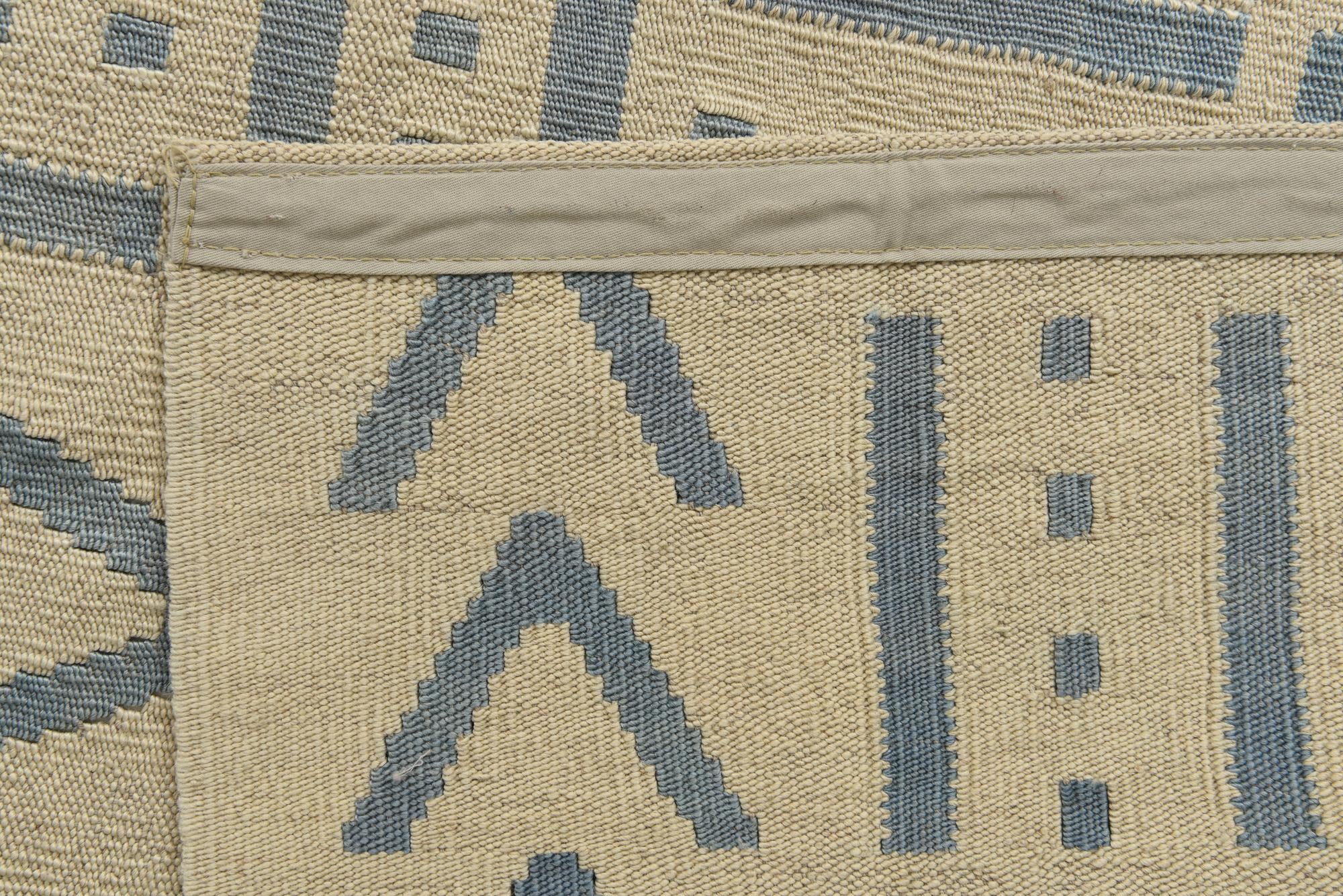 5' 3 x 6' 4 Hand Woven Kilim Modern Wool Square Rug
