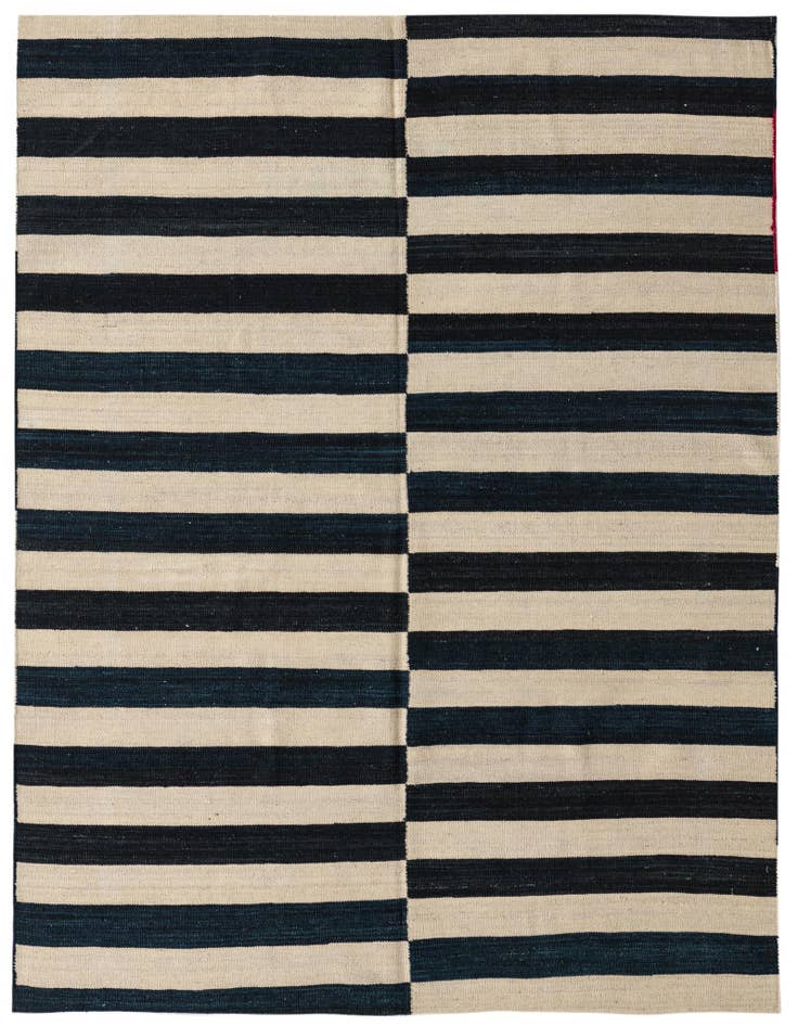 Detail image of 5' 2 x 5' 7 Hand Woven Kilim Modern Wool Square Rug