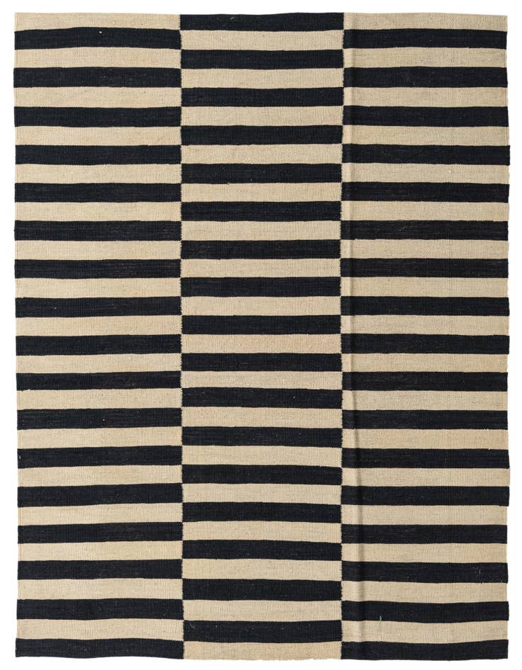 Detail image of 5' 5 x 6' 9 Hand Woven Kilim Modern Wool Square Rug