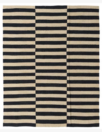 5' 5 x 6' 9 Hand Woven Kilim Modern Wool Square Rug