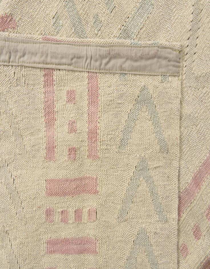 Detail image of 5' 2 x 5' 11  Hand Woven Kilim Modern Wool Square Rug