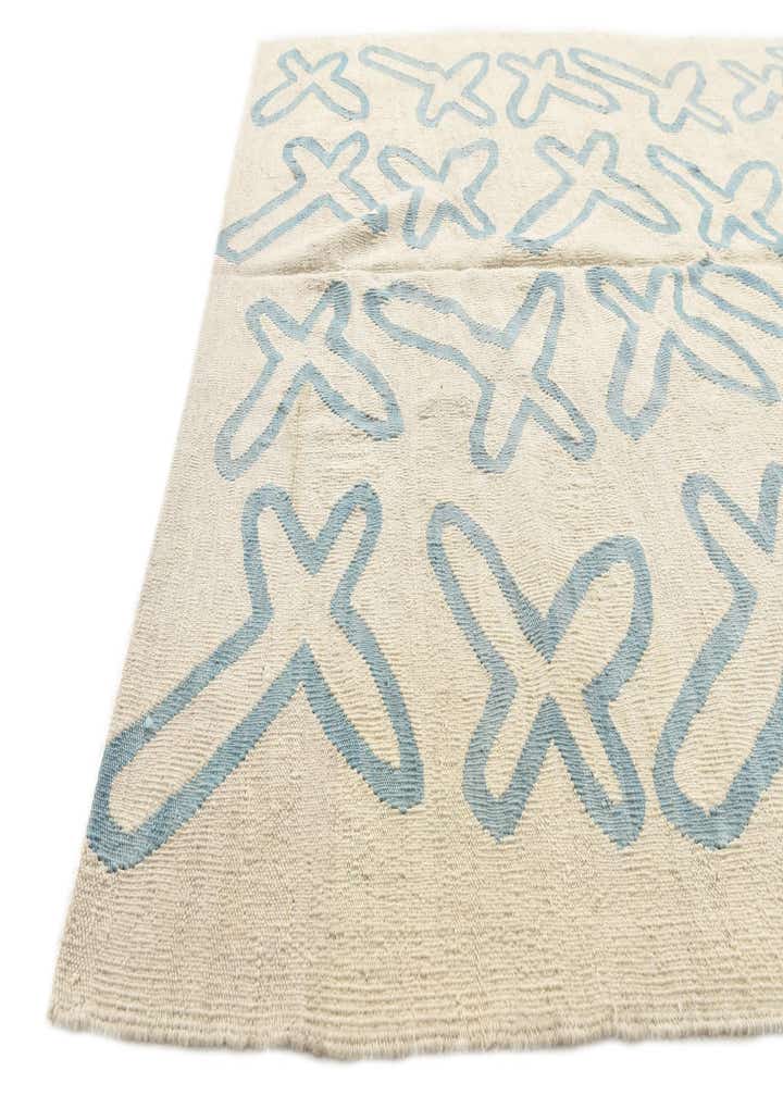 5' 4 x 6' 3 Hand Woven Kilim Modern Wool Square Rug