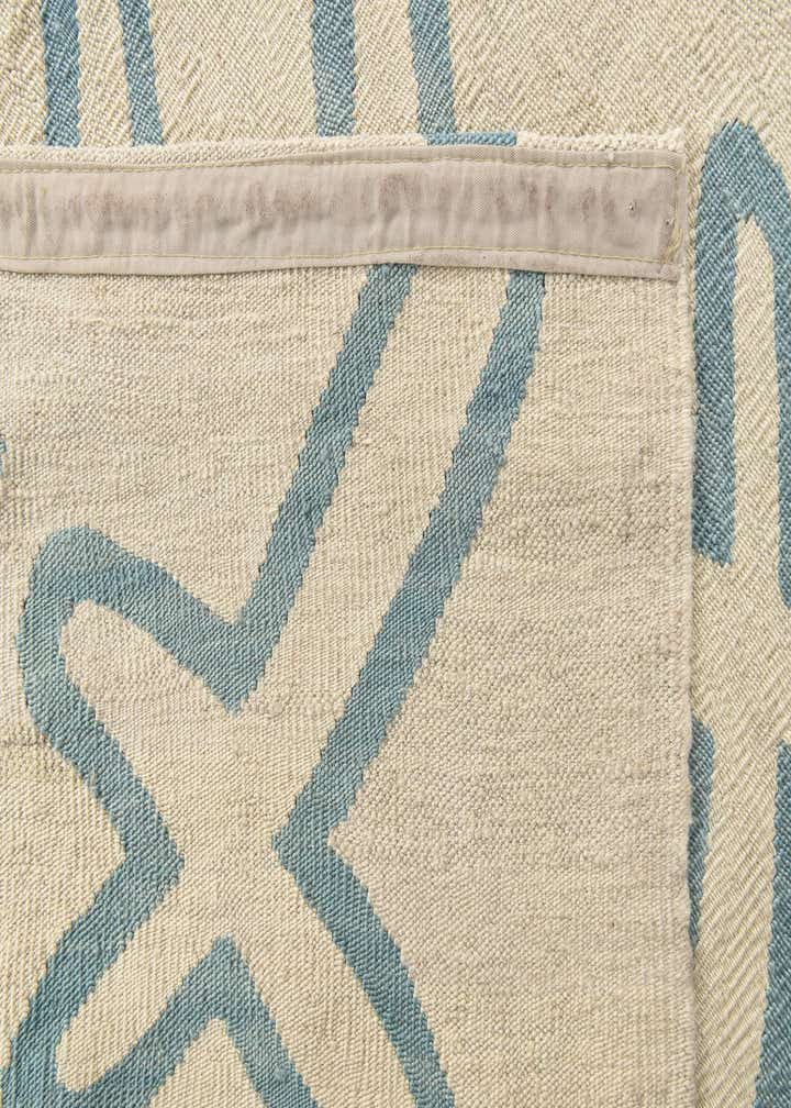 5' 4 x 6' 3 Hand Woven Kilim Modern Wool Square Rug