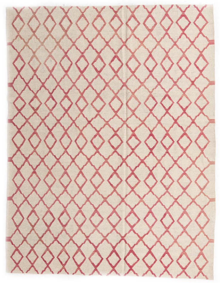 Detail image of 6' 6 x 7' 7 Hand Woven Kilim Modern Wool Square Rug