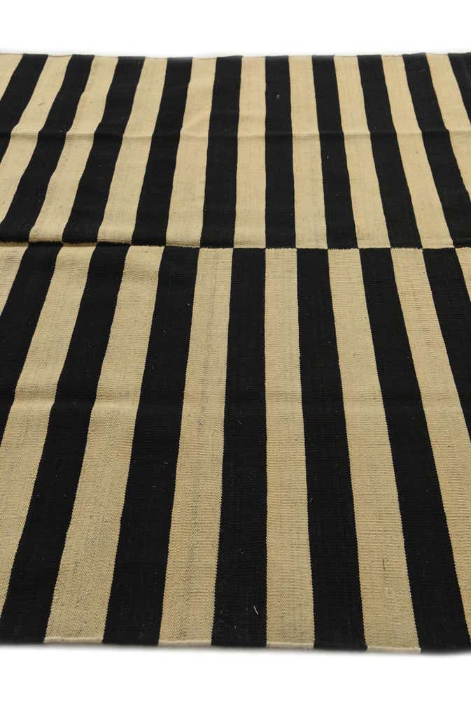 5' 4 x 6' 6 Hand Woven Kilim Modern Wool Square Rug