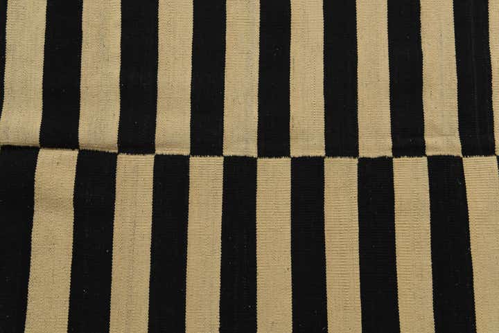 5' 4 x 6' 6 Hand Woven Kilim Modern Wool Square Rug