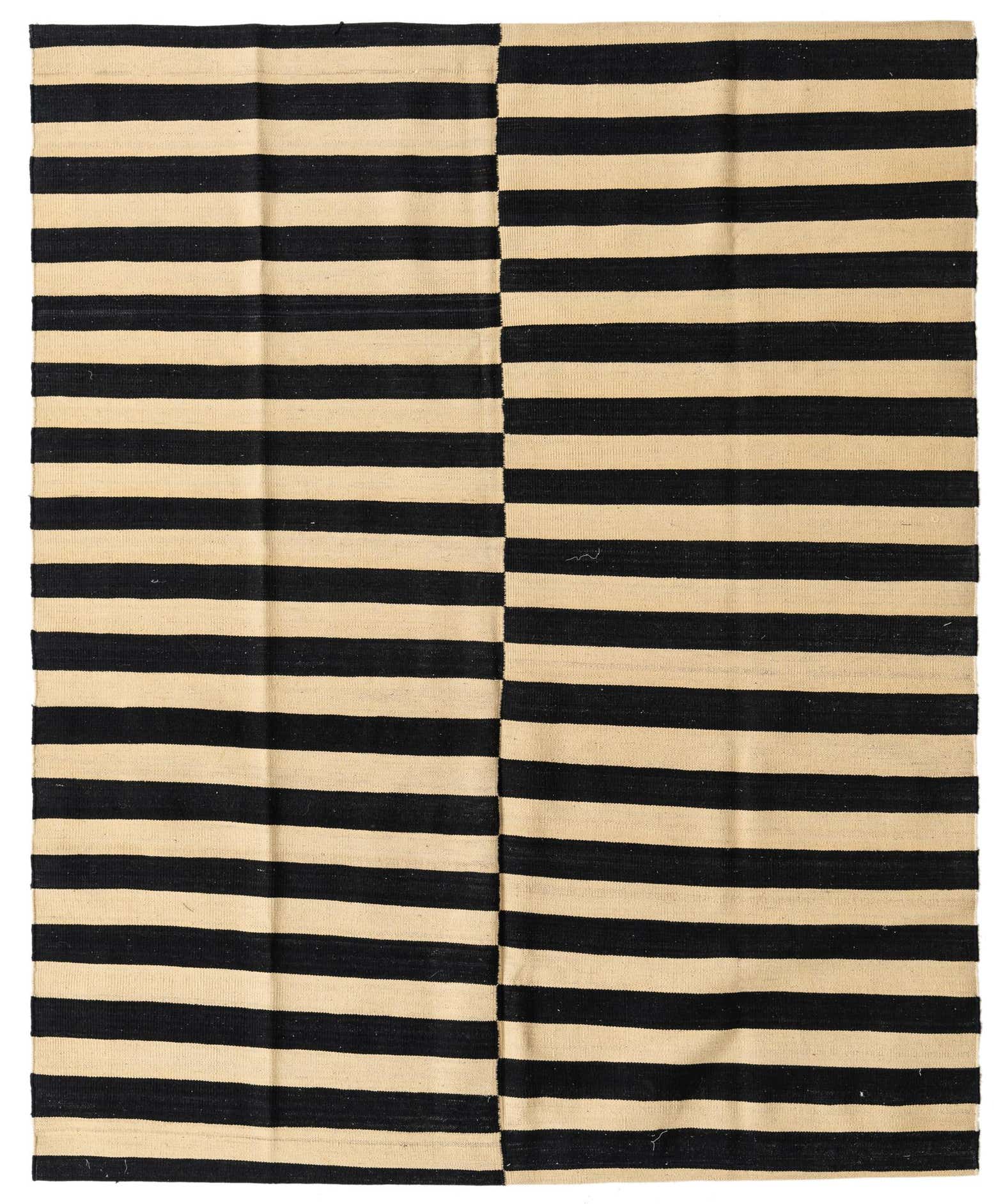 5' 4 x 6' 6 Hand Woven Kilim Modern Wool Square Rug