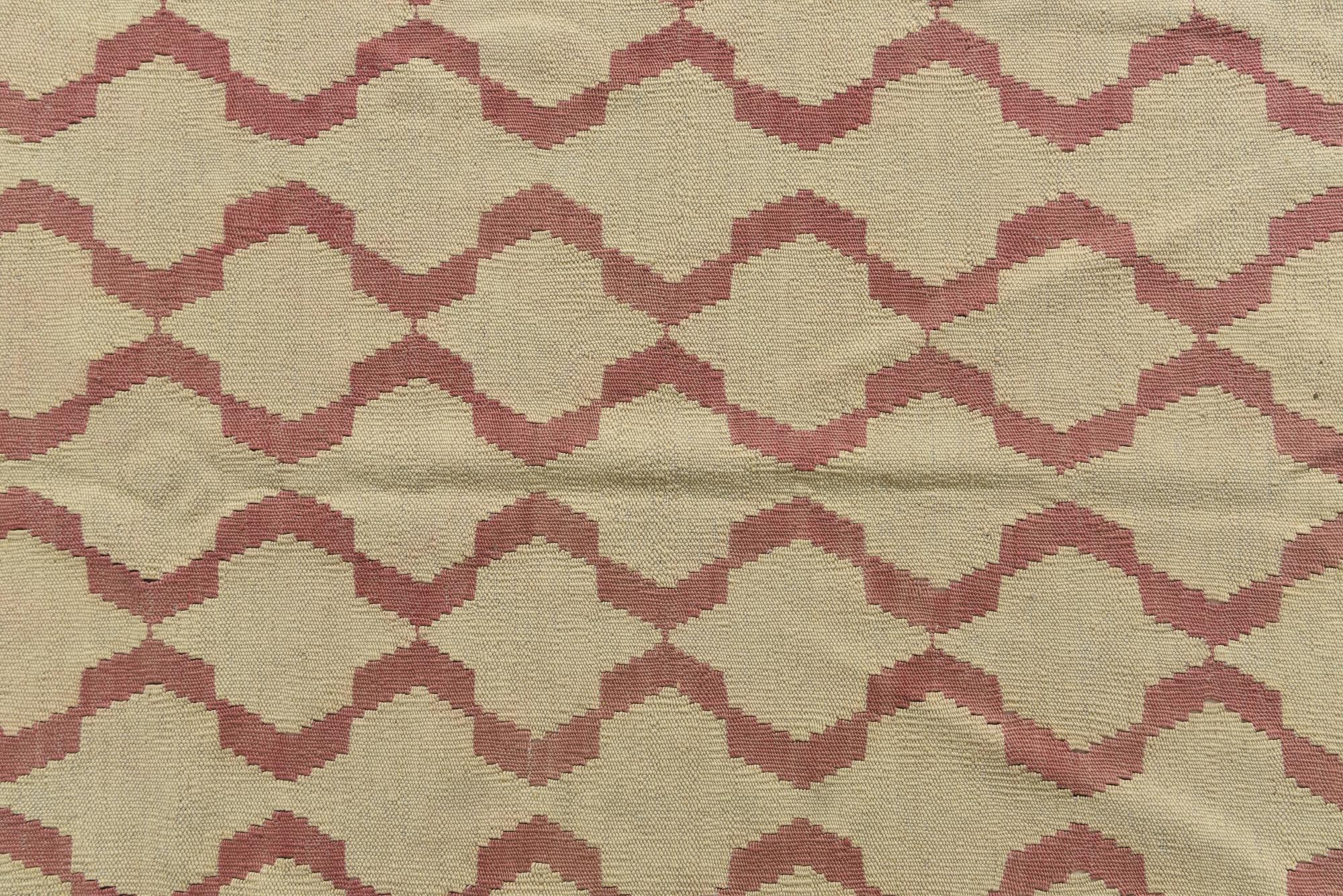 8' 8 x 9' 3 Hand Woven Kilim Modern Wool Square Rug