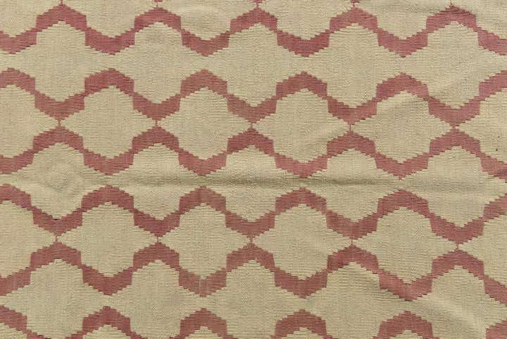 8' 8 x 9' 3 Hand Woven Kilim Modern Wool Square Rug