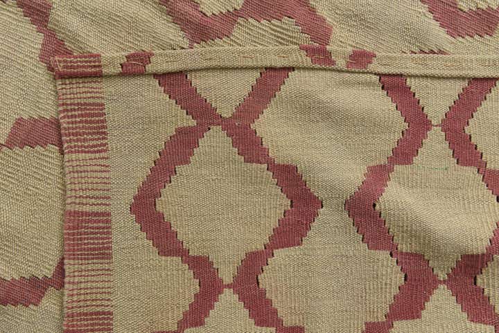 8' 8 x 9' 3 Hand Woven Kilim Modern Wool Square Rug
