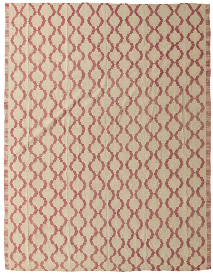 Detail image of 8' 8 x 9' 3 Hand Woven Kilim Modern Wool Square Rug