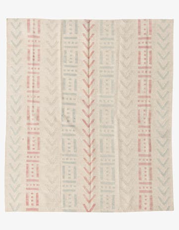 5' 2 x 5' 11 Hand Woven Kilim Modern Wool Square Rug