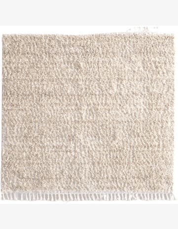Ivory Lagom Shag Quadrat Teppich