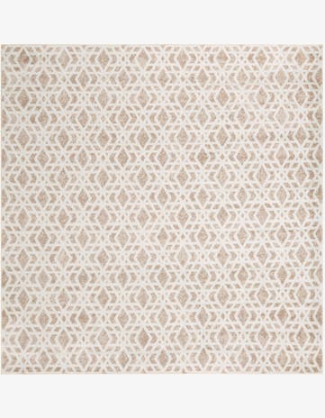 Ivory Laguna Square Rug