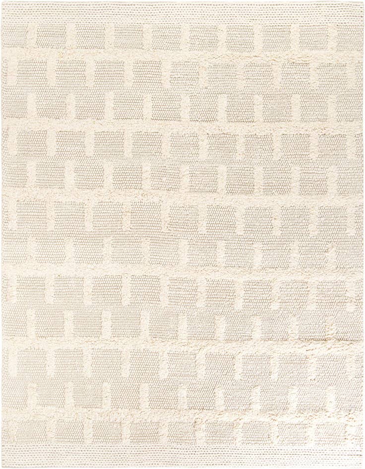 Detail image of 10' x 10' Hand Woven Lana New Zealand Wool Square Rug
