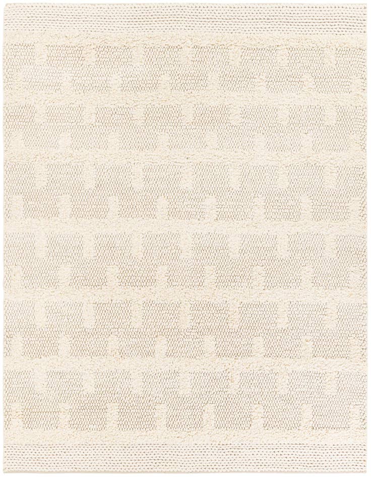 Detail image of 7' 10 x 7' 10 Hand Woven Lana New Zealand Wool Square Rug