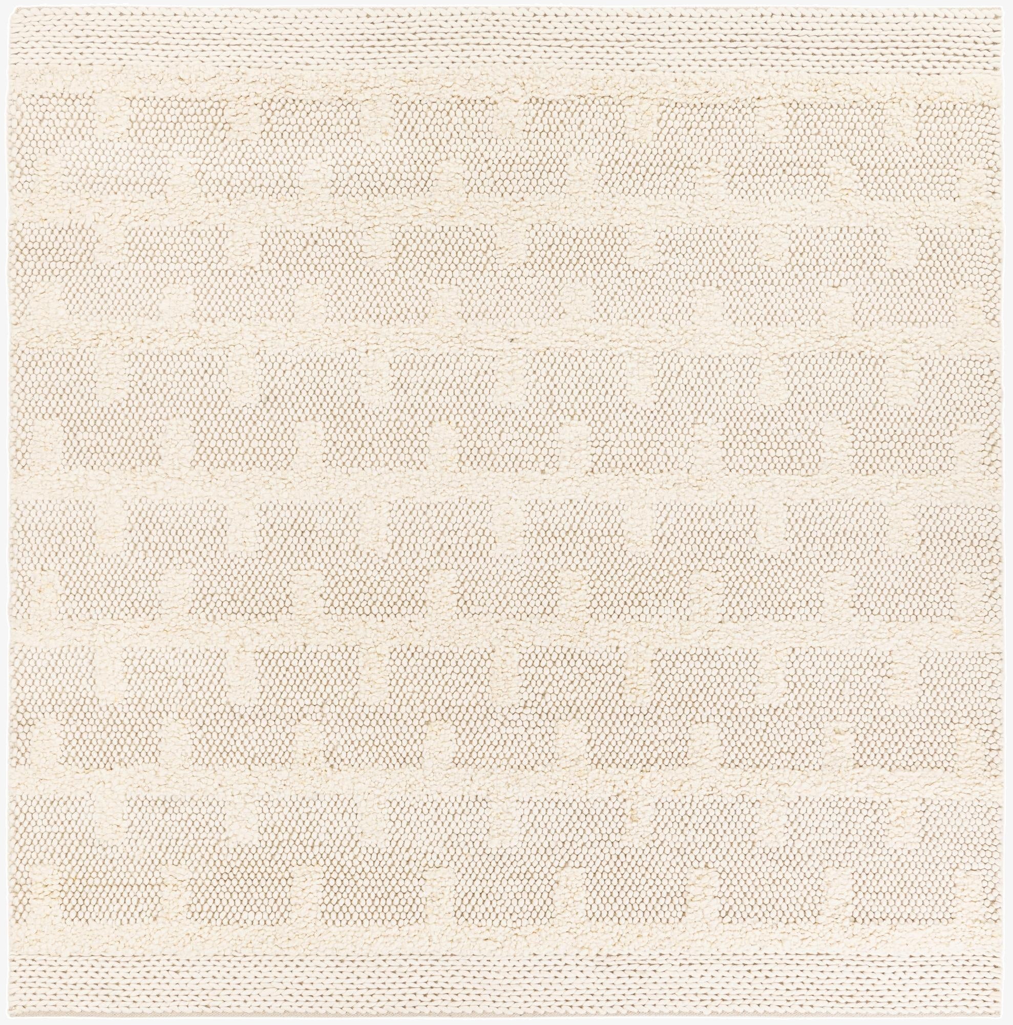 Primary image 7' 10 x 7' 10  Hand Woven Lana New Zealand Wool Square Rug