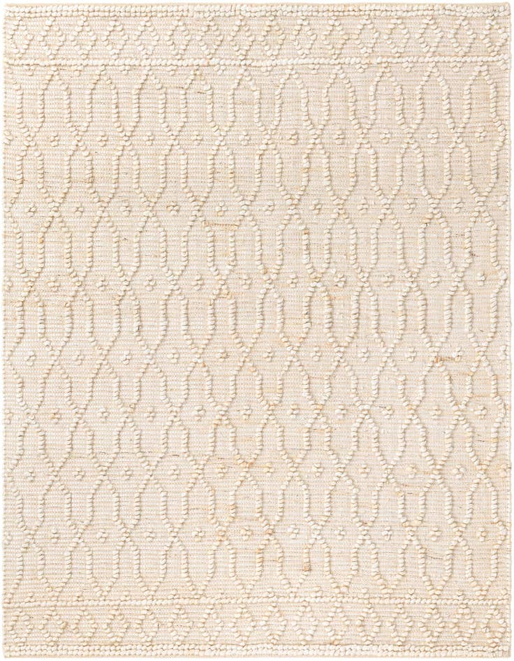 Detail image of 5' 3 x 5' 3 Hand Woven Larsa Jute Square Rug