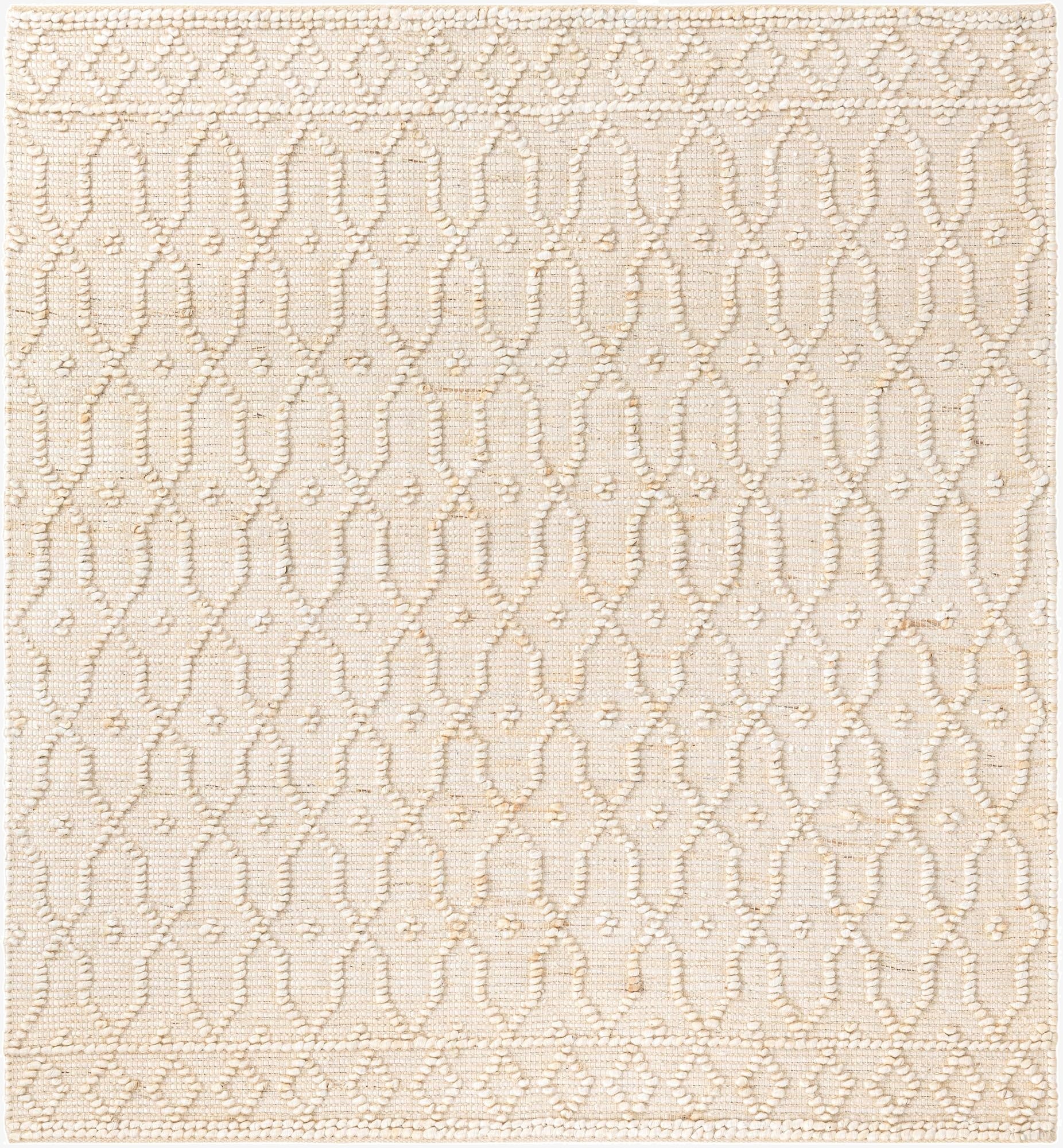 160cm x 160cm  Hand Woven Larsa Jute Square Rug