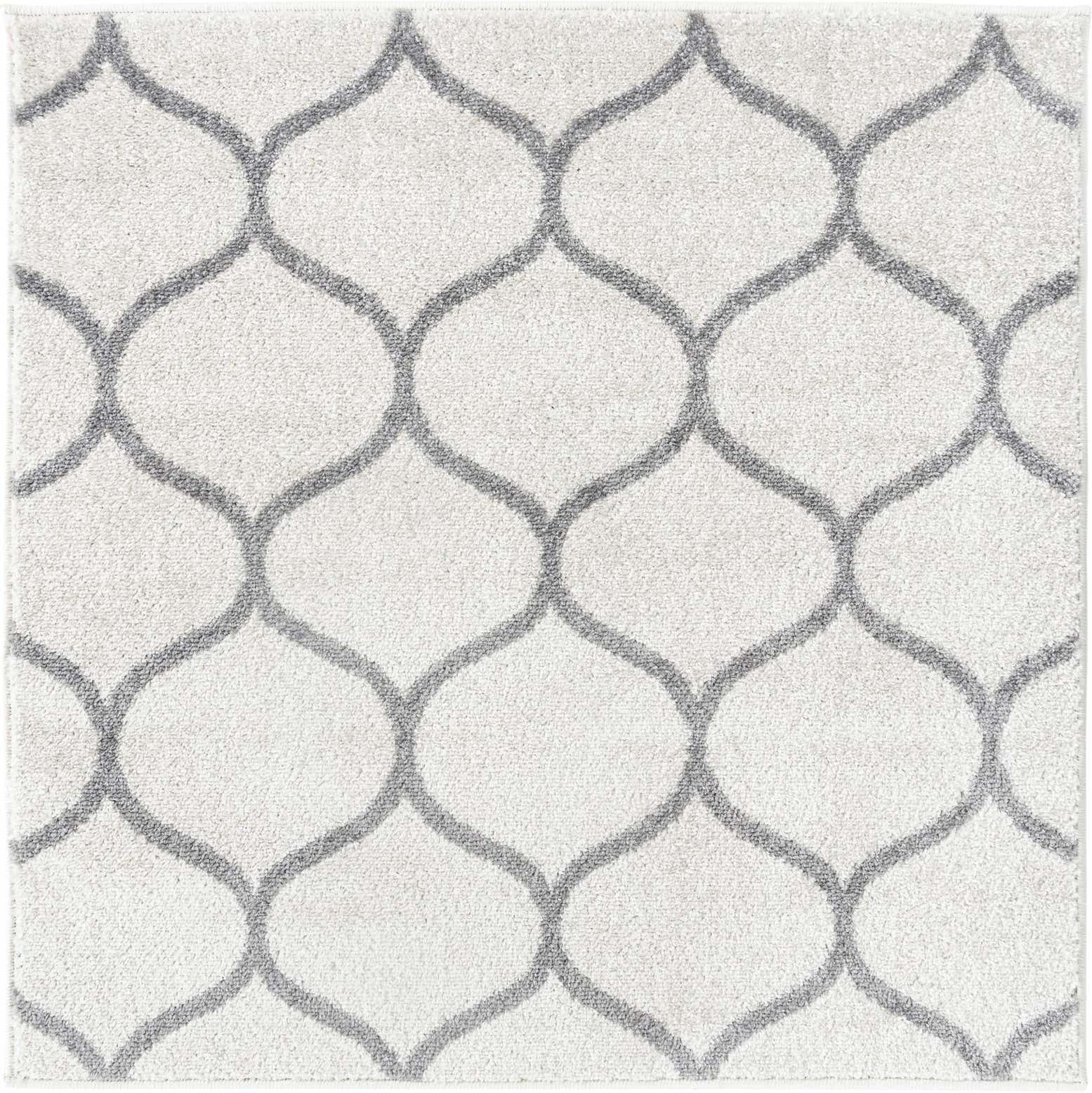 6' x 6' Lattice Frieze Square Rug
