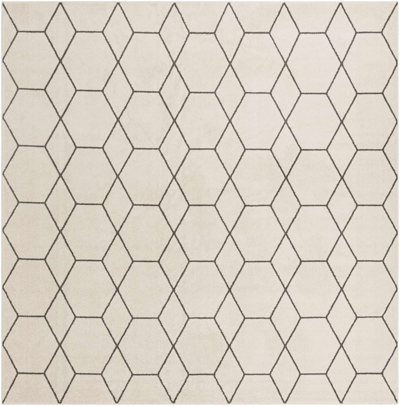 12' x 12' Lattice Frieze Square Rug